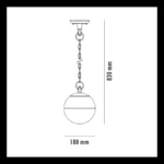 SVETILJKA JM-4822 VISILICA 1*E27 IP44 ANTRACIT SPOLJNA LAMPA - Slika 2