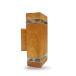 SVETILJKA JM 5032 ZIDNA 2*GU10 IP65 DRVO SPOLJNA LAMPA