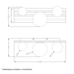 TALIA 61 PLAFONJERA DRVO 3*G9 HOME LIGHT - Slika 2