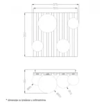 TALIA 62 PLAFONJERA DRVO 4*G9 HOME LIGHT - Slika 2