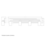 TALIA 69 SPOT LAMPA 4*GU10 CRNA/DRVO HOME LIGHT - Slika 2
