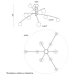 Vesta 377 luster mesing 9 g9 home light Dimenzije