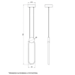 VESTA 469 VISILICA 15W 3000K BELA HOME LIGHT - Slika 2