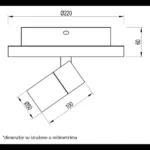 VESTA 477 PLAFONSKA SVETILJKA 12W+5W 3000K BELA HOME LIGHT - Slika 3
