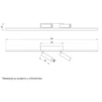 VESTA 481 PLAFONSKA SVETILJKA 22W+2*3W 3000K BRUŠENO ZLATO HOME LIGHT - Slika 3