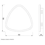 VESTA 525 PLAFONSKA SVETILJKA 36W 3000/4500/6000K TAMNO DRVO/ZLATO (Ø 400) HOME LIGHT - Slika 2