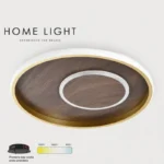 VESTA 526 PLAFONSKA SVETILJKA 36W 3000/4500/6000K TAMNO DRVO/ZLATO (Ø 400) HOME LIGHT - Slika 4