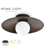 VESTA 535 PLAFONSKA SVETILJKA 8W 3000/4500/6000K TAMNO DRVO/CRNA HOME LIGHT - Slika 3