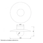 VESTA 535 PLAFONSKA SVETILJKA 8W 3000/4500/6000K TAMNO DRVO/CRNA HOME LIGHT - Slika 2