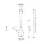 VESTA 574 VISILICA 1*G9 MESING HOME LIGHT - Slika 2