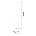 VESTA 616 VISILICA 5W 3000K MESING HOME LIGHT - Slika 2