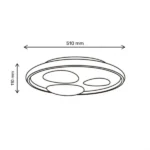 VESTA 671 LED PLAFONJERA 36W CCT HOME LIGHT - Slika 3