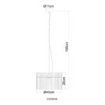 Gorley visilica pesak 15698HB Globo lighting Nexallight d