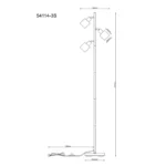 TRENT PODNA LAMPA PESAK 54114-3S GLOBO LIGHTING - Slika 6