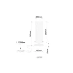 KAROLO STONA LAMPA ZLATO 15775T GLOBO LIGHTING - Slika 7