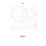 SYRAKUS LED PLAFONJERA KAFA 48048D1 GLOBO LIGHTING - Slika 7