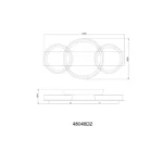 SYRAKUS LED PLAFONJERA KAFA 48048D2 GLOBO LIGHTING - Slika 8