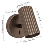 PORTILLO ZIDNA LAMPA BRONZA 902035 EGLO e