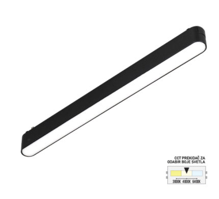 LED MAGNETNA SVETILJKA CCT ULTRA SLIM FMS1001-18 BK FORMA