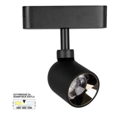 LED MAGNETNI REFLEKTOR CCT ULTRA SLIM FMS3003-7 BK FORMA