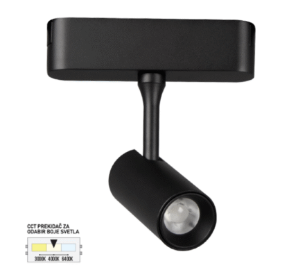 LED MAGNETNI REFLEKTOR ULTRA SLIM CCT FMS3001-7 BK FORMA