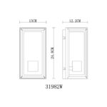 LOGANA spoljna zidna lampa 31982W Globo lighting Nexallight e