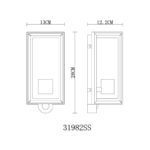 Logana spoljna zidna lampa senzor 31982SS Globo lighting Nexallight g