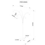 ROBBY podna lampa pesak 57911-6SSA Globo lighting Nexallight f