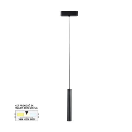 LED MAGNETNA VISILICA CCT ULTRA SLIM FMS4001-10 BK FORMA