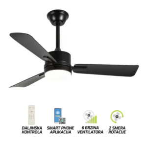 PLAFONSKI VENTILATOR SA SVETILJKOM FV3102-107 BK FORMA