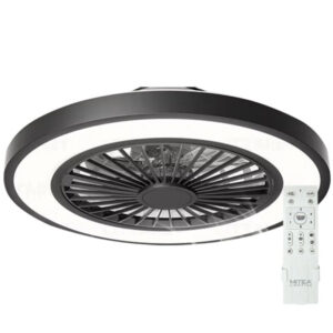 PLAFONSKI VENTILATOR SA SVETLOM MV5020-B CRNI MITEA LIGHTING