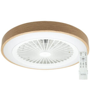 PLAFONSKI VENTILATOR SA SVETLOM MV5020-WD-2 DRVO MITEA LIGHTING