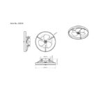 PLAFONSKI VENTILATOR CONWAY 03634 GLOBO LIGHTING dimenzije