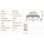 Plafonski ventilator KBS 4234 Info