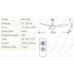 Plafonski ventilator KBS 4401 Nickel info
