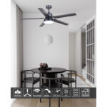 Plafonski ventilator KBS 4701-5 Black a