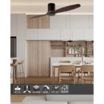 Plafonski ventilator KBS 4836 BK+Wood