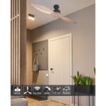 Plafonski ventilator KBS 4836 Bk+light wood a