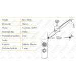 Plafonski ventilator KBS 4836 Bk+light wood info