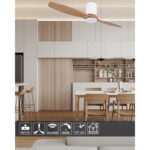 Plafonski ventilator KBS 4836 WH+Natural wood