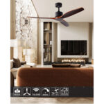 Plafonski ventilator KBS 5209 52 Bk+Dark wood (1)