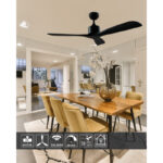 Plafonski ventilator KBS 5209 Bk+Bk