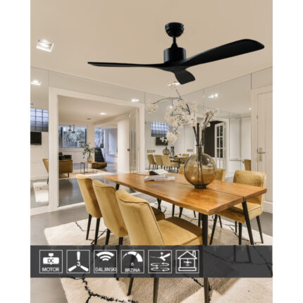 Plafonski ventilator KBS 5209 Bk+Bk