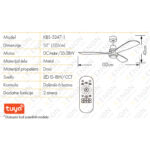 Plafonski ventilator KBS 5247-1 info
