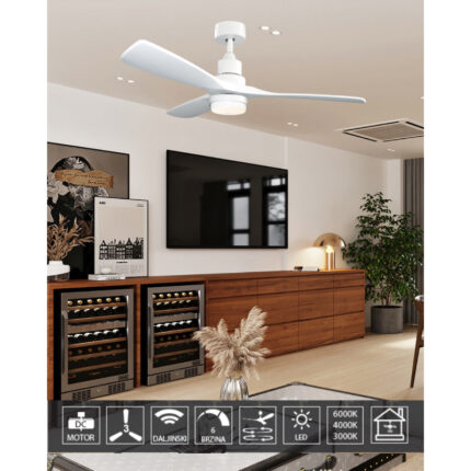 Plafonski ventilator KBS 5247-1 wh+wh