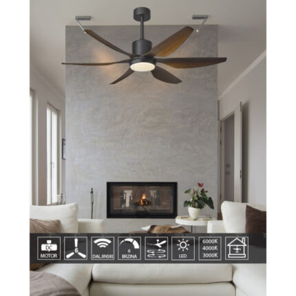 Plafonski ventilator KBS 5250-5 Black a