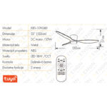 Plafonski ventilator KBS 52K048 White info