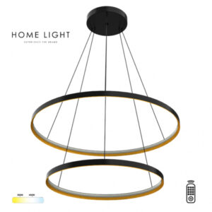 SOLEA 62 LED LUSTER 50W 3000 4000K CRNA HOME LIGHT