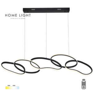 SOLEA 63 LED LUSTER 48W 3000 4000K CRNA HOME LIGHT