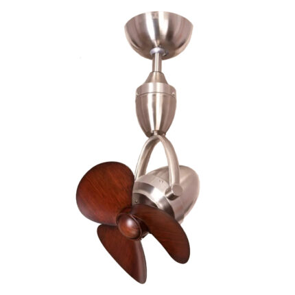 Zidni plafonski ventilator KBS 5238 Nickel+braon art